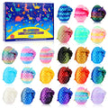 Fenoee 24-pack dragon eggs unboxing with vibrant shells for sensory play
