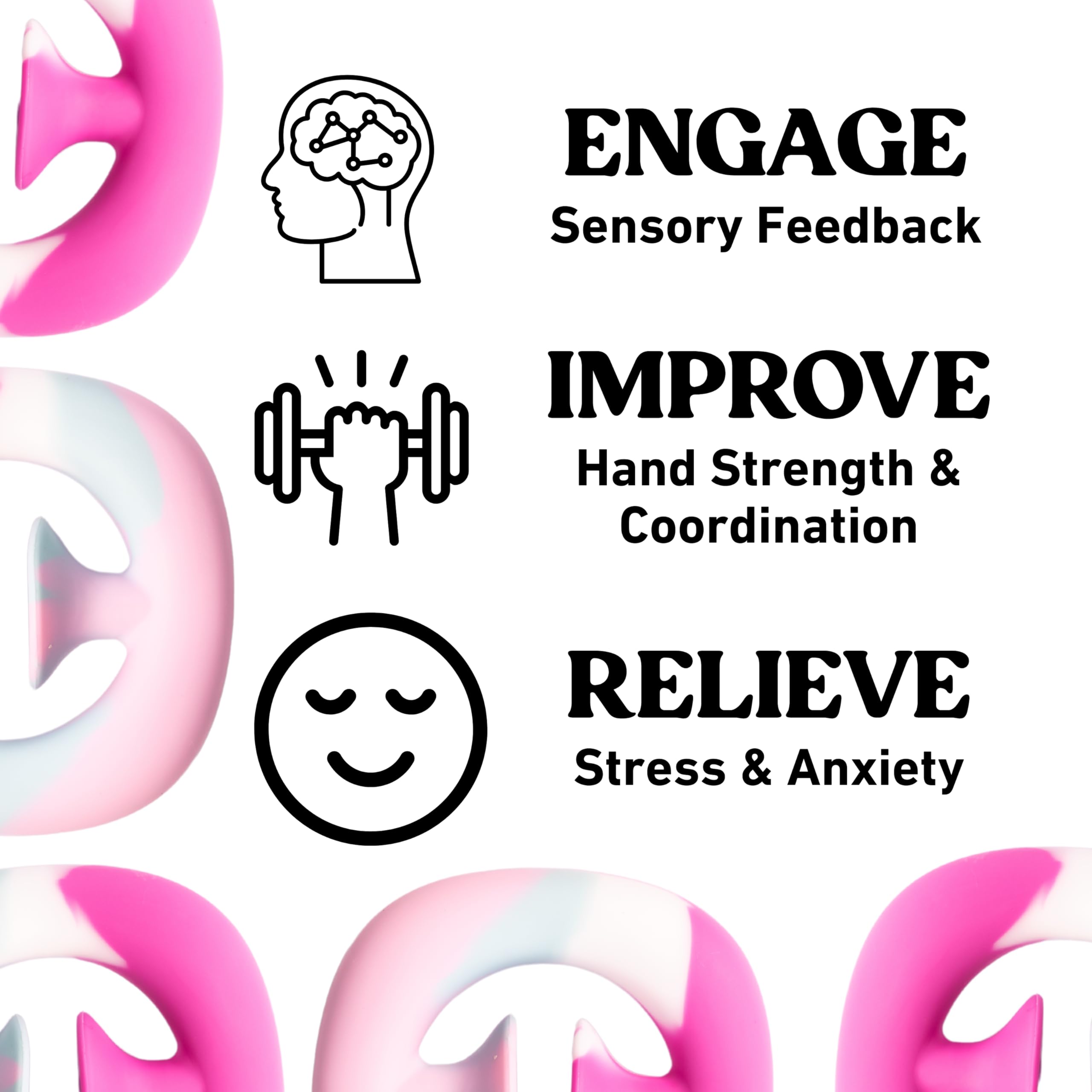 Fenrici popper hands snapping action demonstrates quick sensory feedback.