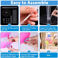 Fenxyo balloon stand glue tape roll prevents wobble on surfaces