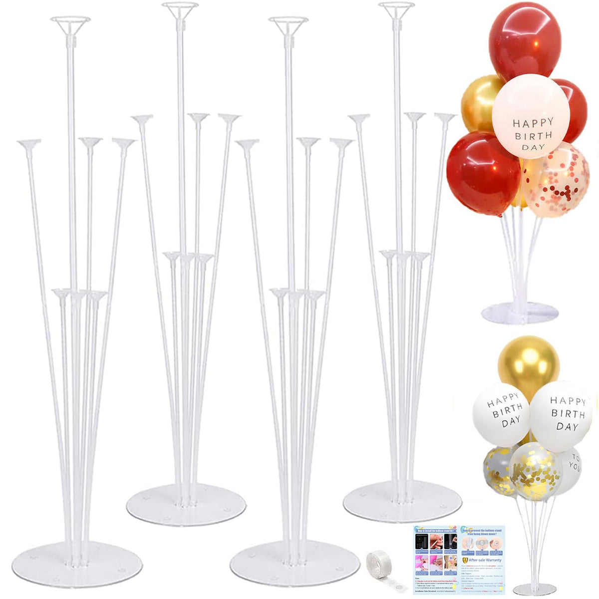 Fenxyo balloon stand kit assembly demonstrates a stable table centerpiece setup