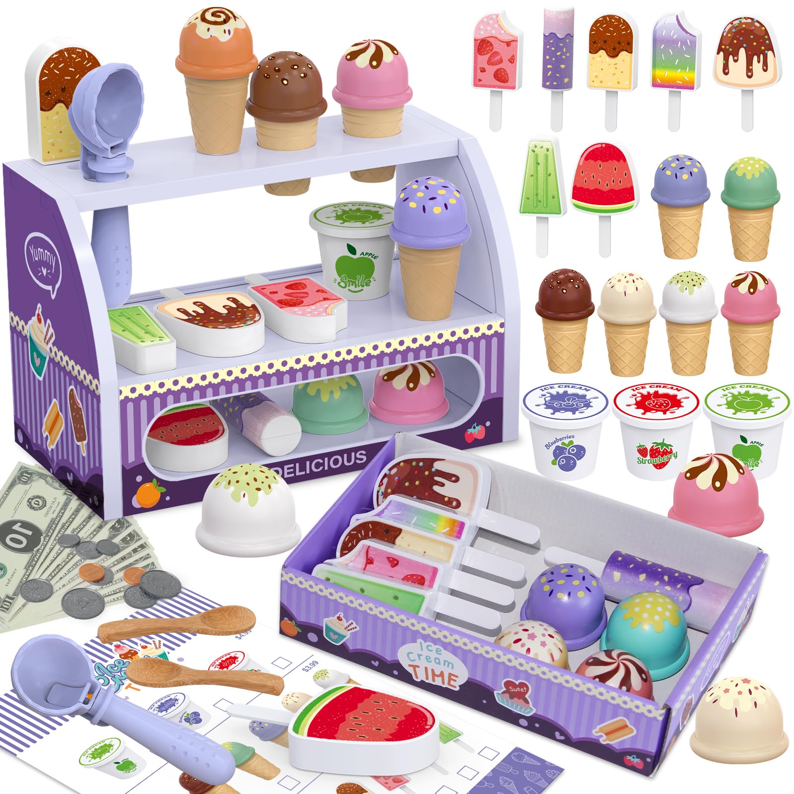 FENYAN ice cream counter for imaginative pretend play.