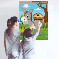 FEPITO pin the tail game kit suits classrooms, birthdays, and celebrations.