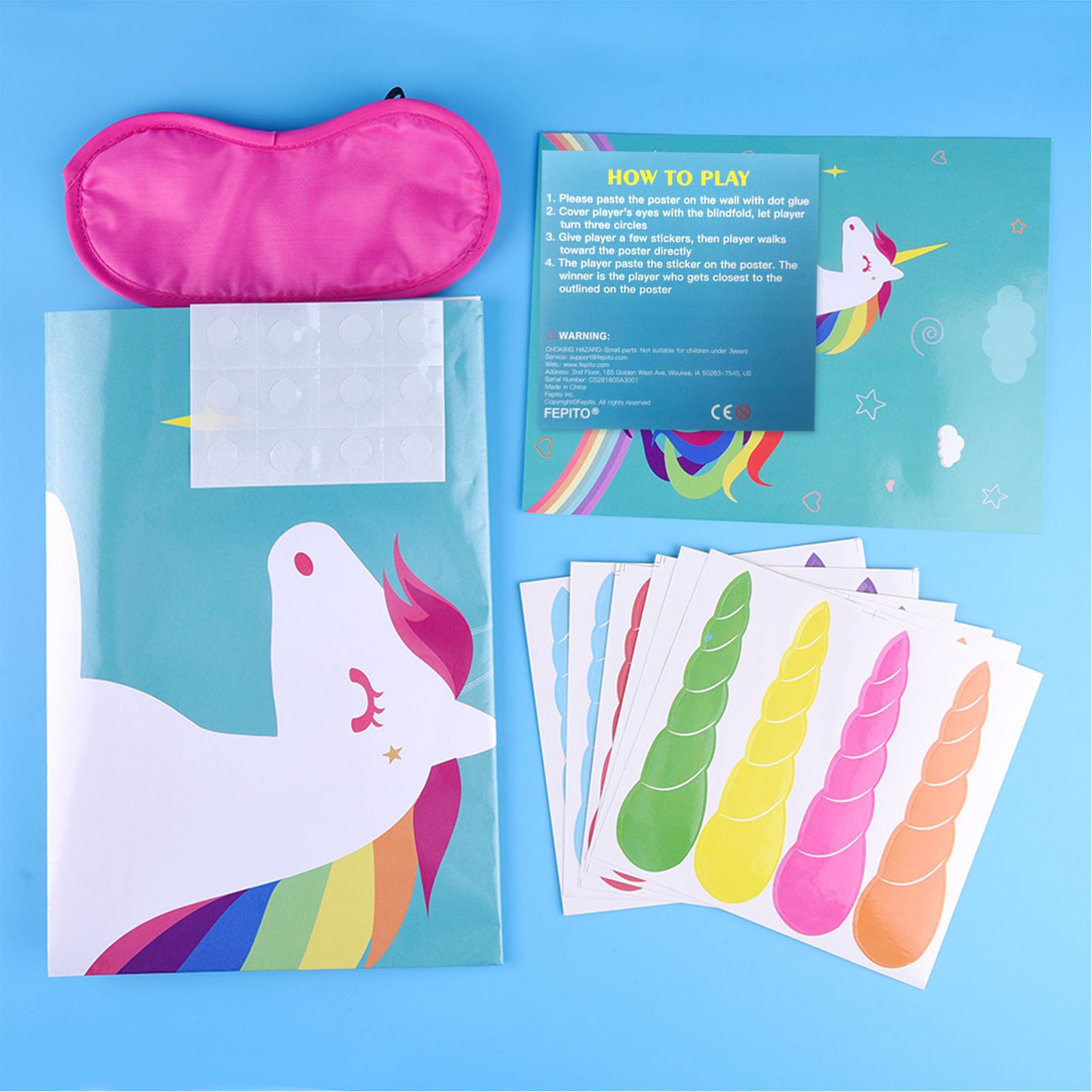 FEPITO Reusable horn stickers for quick resets and extended play