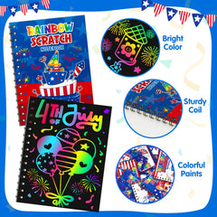 FEREDO KIDS gift box to store rainbow scratch artwork and supplies
