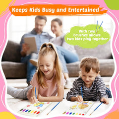 FEREDO KIDS Paint with Water elephant page, teaches color recognition.