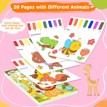 FEREDO KIDS Paint with Water lion page, calm screen-free play.