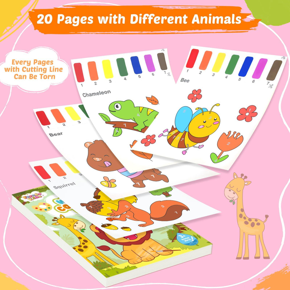 FEREDO KIDS Paint with Water lion page, calm screen-free play.