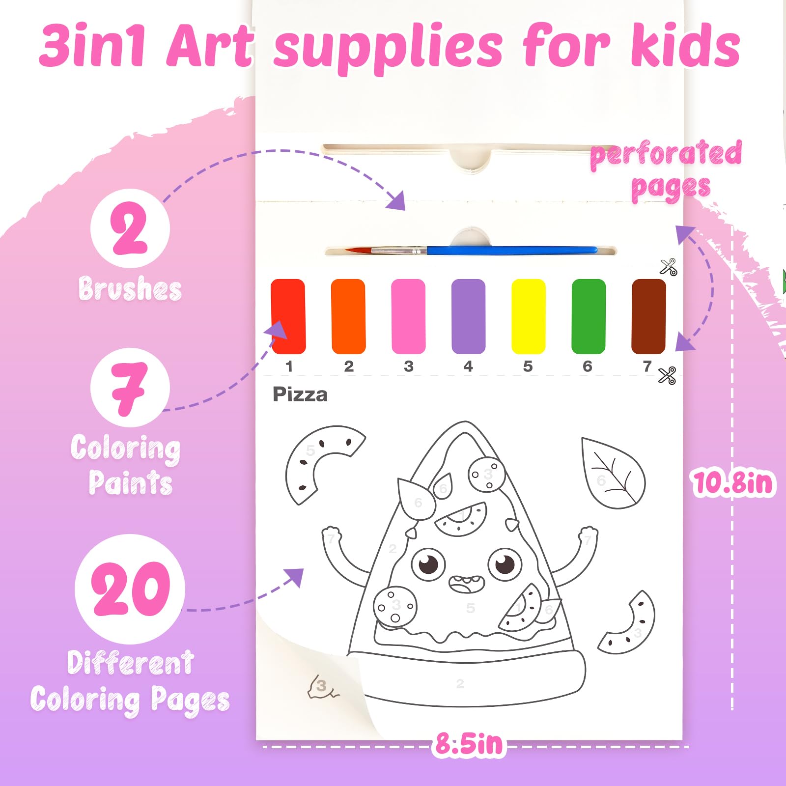 FEREDO KIDS perforated pages allow quick tearing for shared play.
