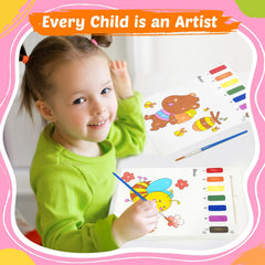 FEREDO KIDS Paint with Water tear-out pages, convenient for sharing.