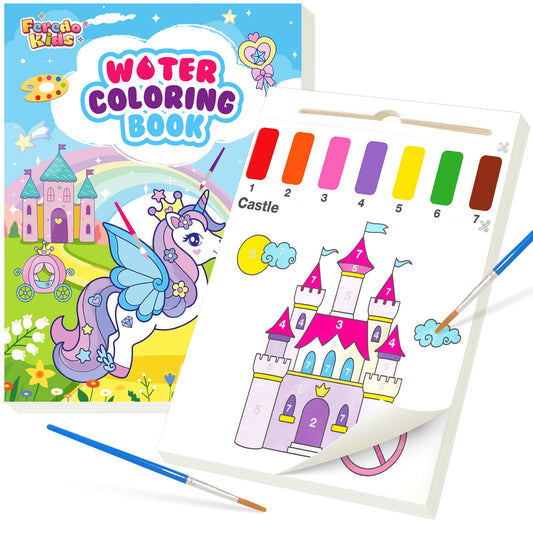 FEREDO KIDS paint with water unicorn page 1: vibrant, mess-free art for toddlers.