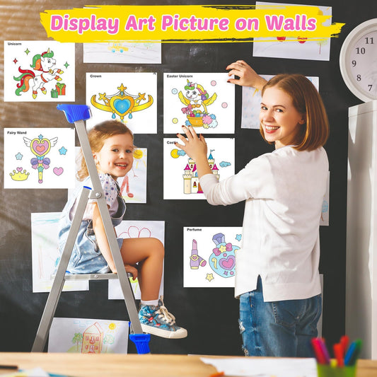 FEREDO KIDS paint with water unicorn page 2: soothing color exploration for curious kids.