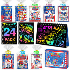 FEREDO KIDS rainbow scratch art notebook reveals vibrant colors for kids crafts