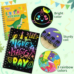FEREDO KIDS Easter basket scratch art idea for seasonal gifts