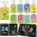 FEREDO KIDS scratch-art notebook reveals dinosaur rainbow colors for creative play