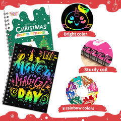 FEREDO KIDS scratch art stencil set — helps kids outline cute shapes quickly.