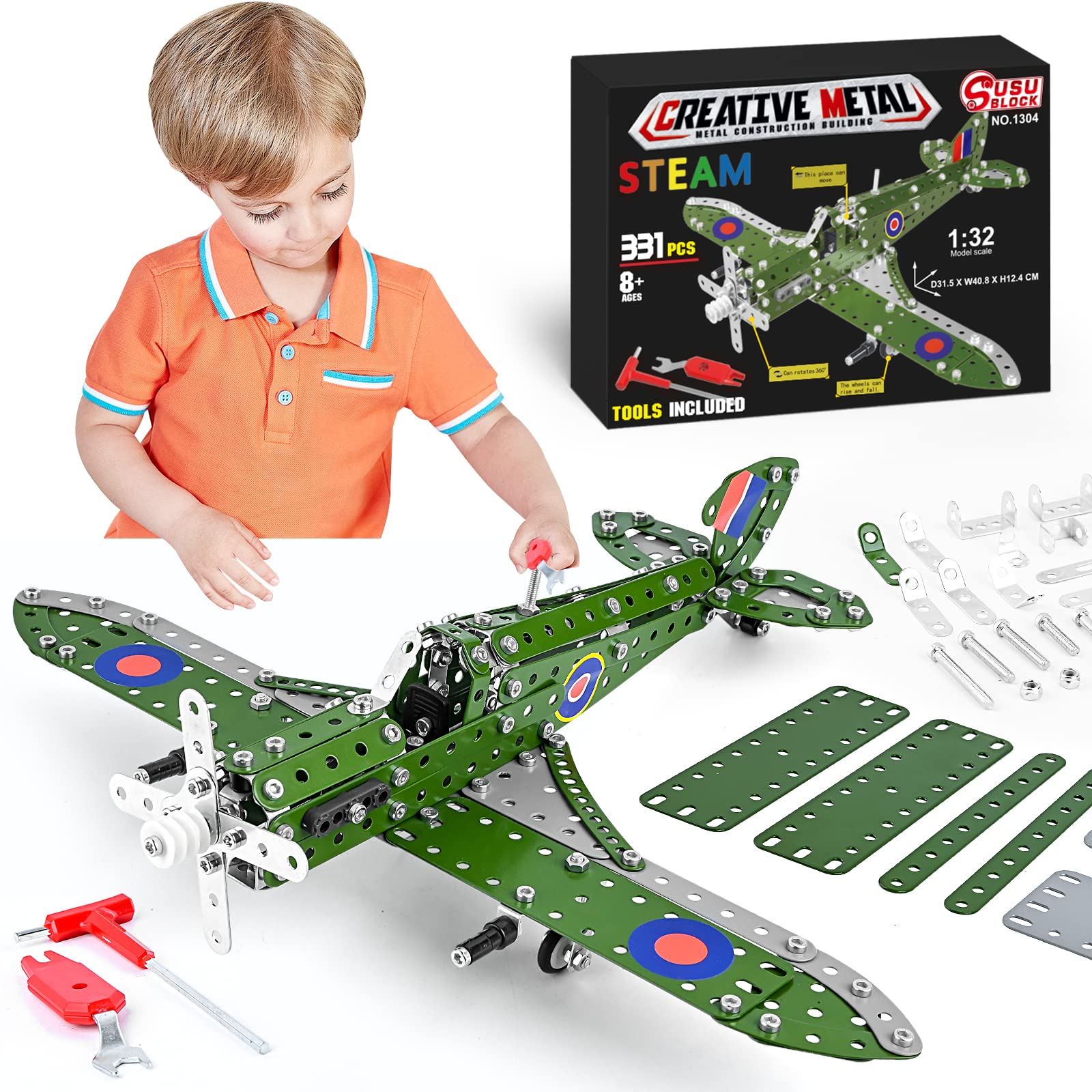 Ferthor Fun large-size 1:32 airplane model ready for impressive display and hands-on play.