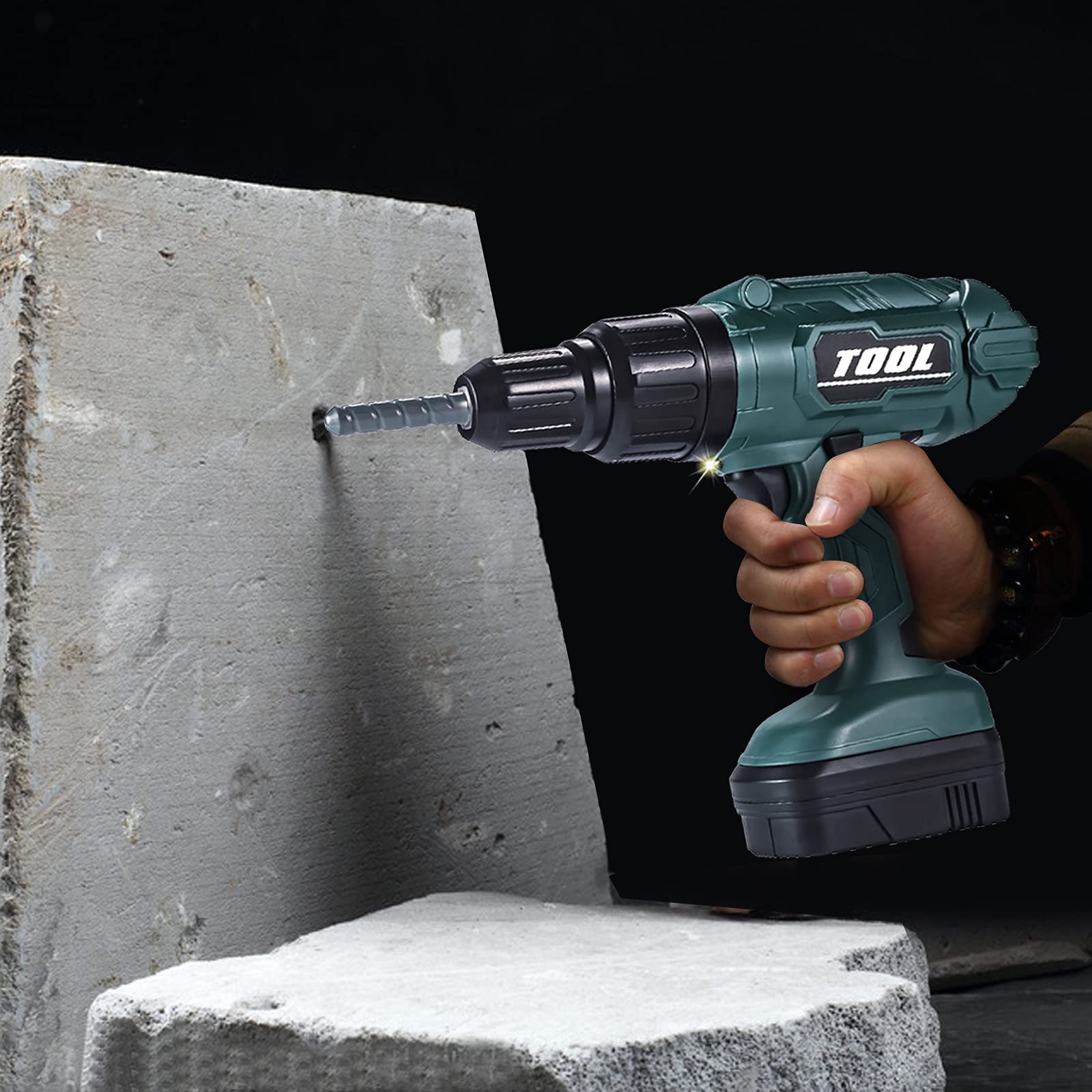 Ferthor Fun realistic drill sounds and lights enhance immersive pretend tasks.