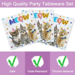 Fesciory cat forks 24-piece set for quick, clean party dining