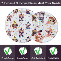 Fesciory dog party napkins 13inch absorbent for quick cleanup