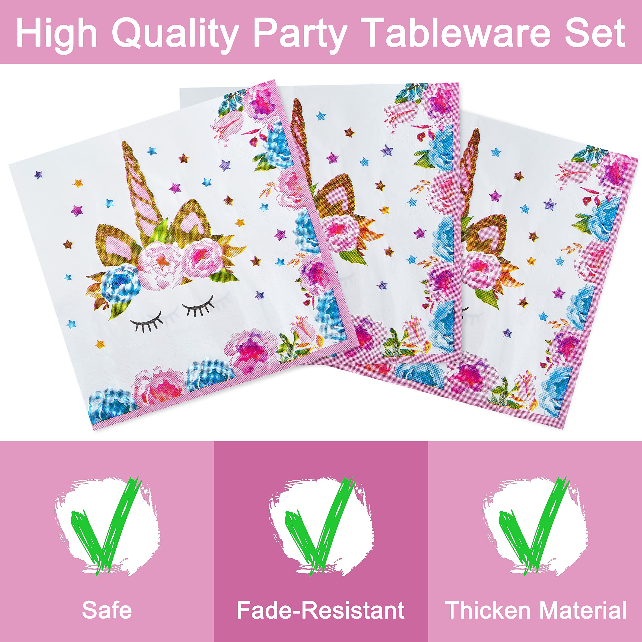 Fesciory horned horse forks for kid‑friendly dining and snacks