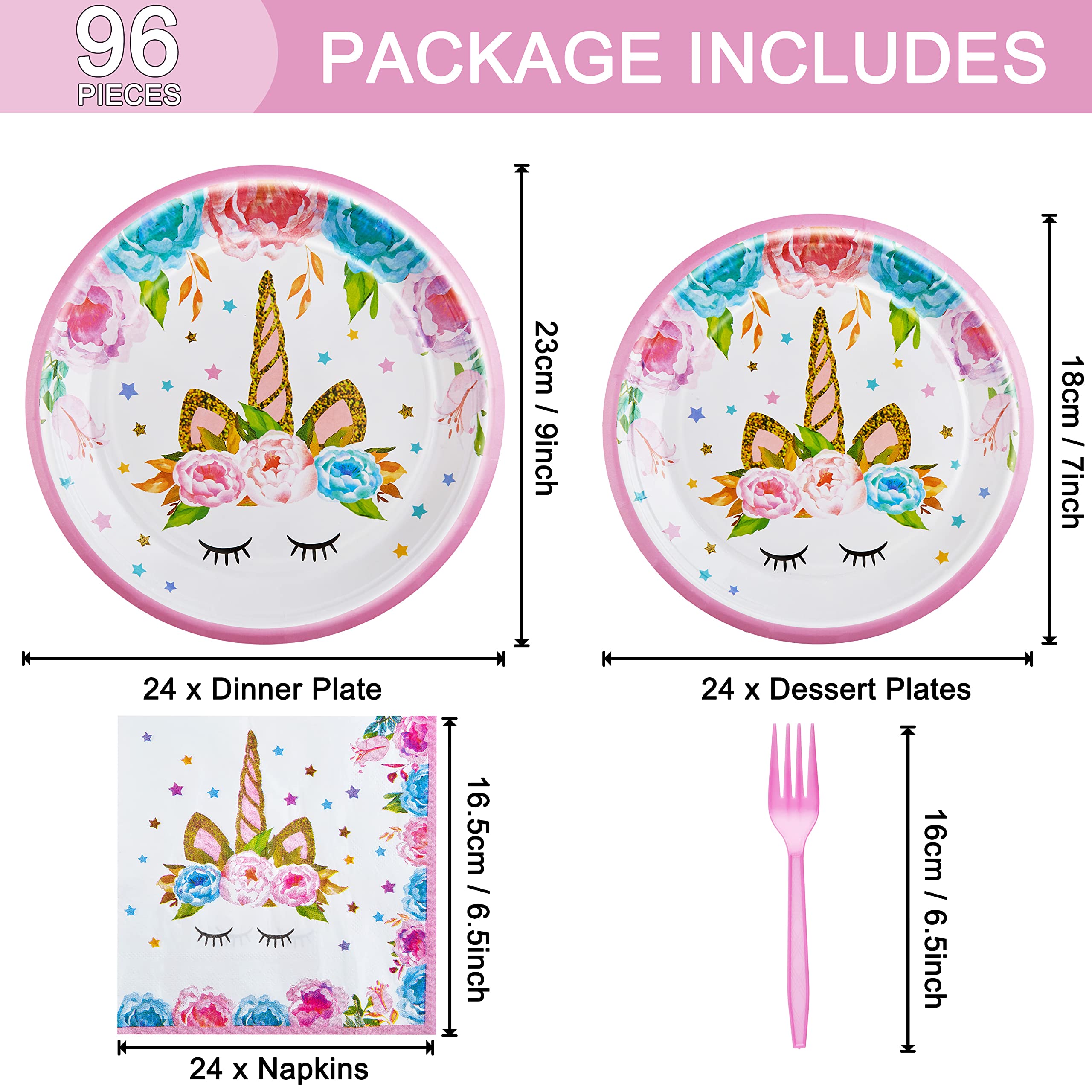 Fesciory horned horse 9-inch plates add vibrant color to your table