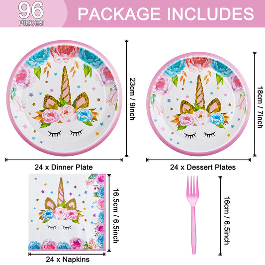 Fesciory horned horse 9-inch plates add vibrant color to your table