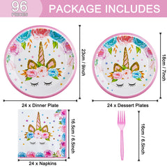 Fesciory horned horse 9-inch plates add vibrant color to your table