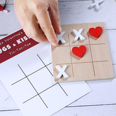 FestalMart red heart and white X pieces close-up for family activities