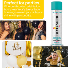 FESTI DECOCHAMP 20 oz can covers large balloon displays efficiently