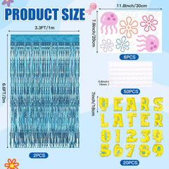 FestiVex adjustable number cards for a playful years later milestone display