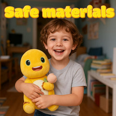 Fesuphy 35cm yellow dino plush ideal for cuddles and display