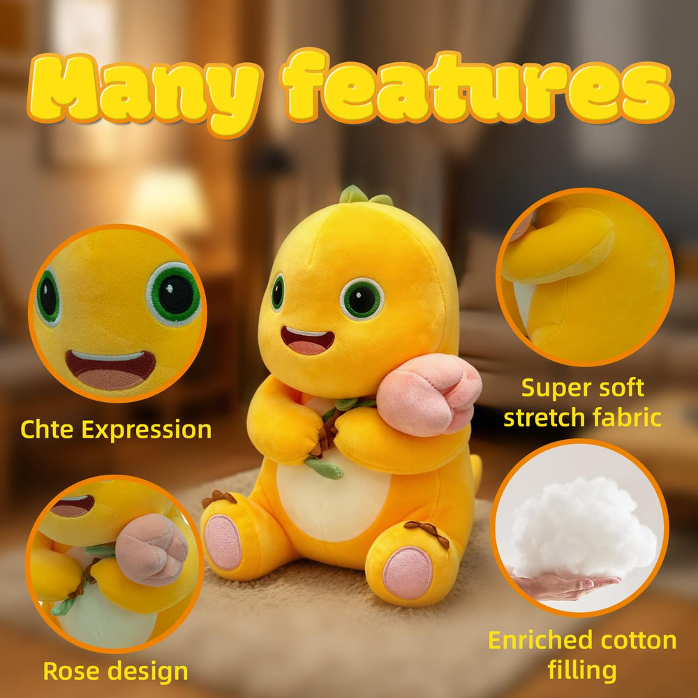 Fesuphy soft plush material dino offers gentle touch and durability