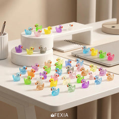 FEXIA tiny ducks measure 1.5x1.7 cm for compact scenes