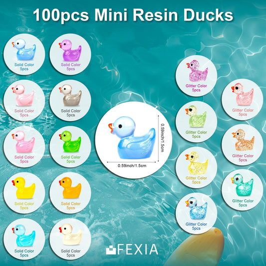 FEXIA regular ducks in a miniature display for landscapes and scenes