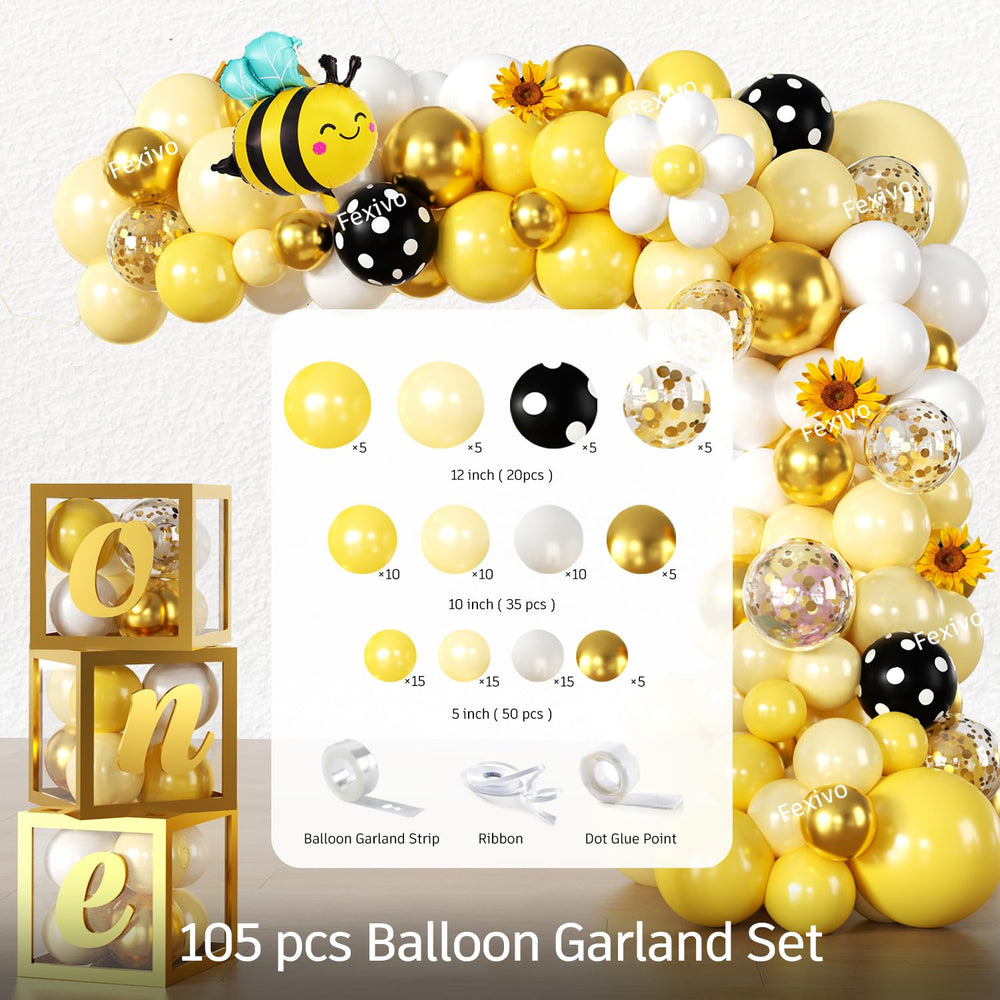 Fexivo bee day decorations set keeps styling cohesive and effortless