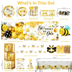 Fexivo bee day plates 7in for practical dining and easy serving