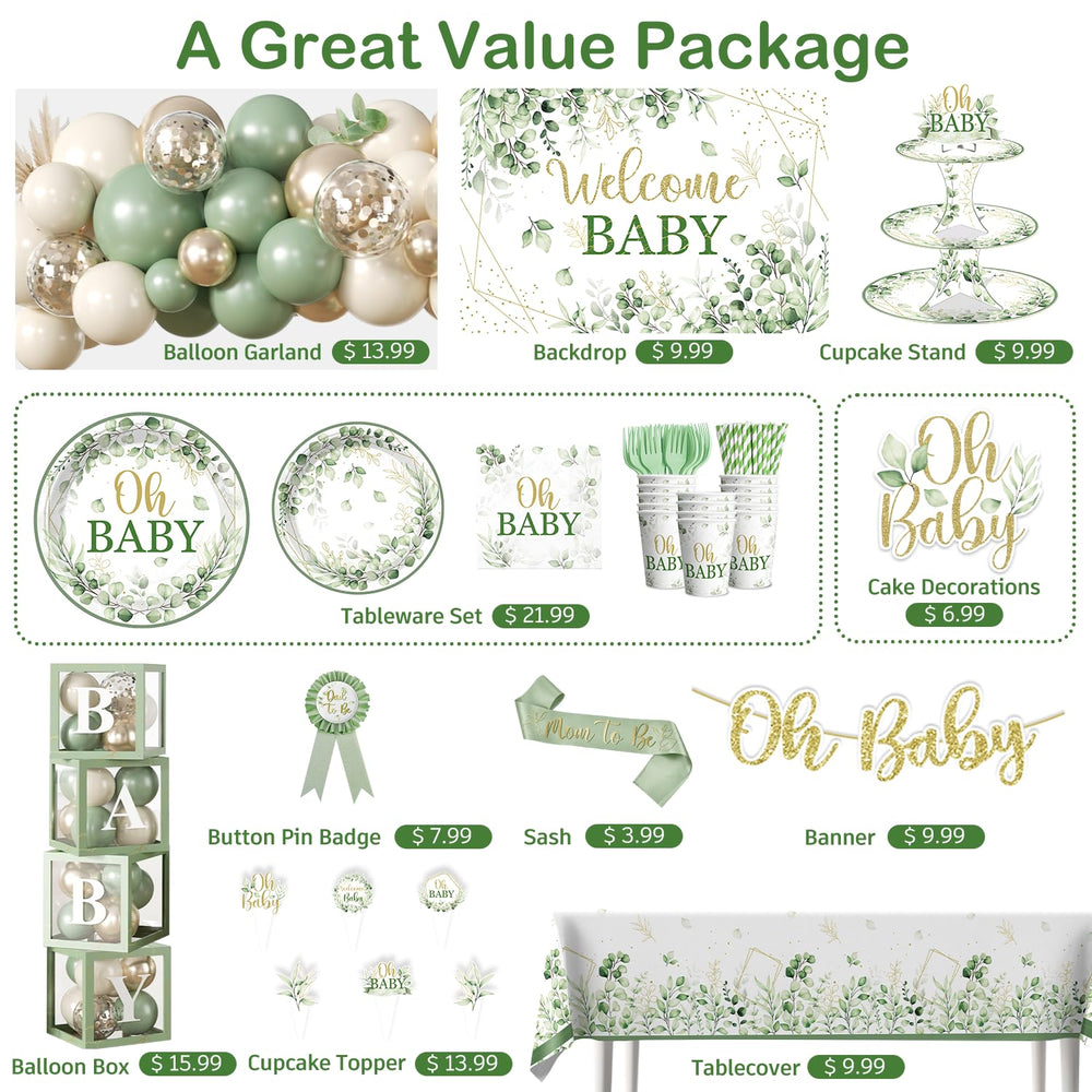 Fexivo Welcome Baby backdrop creates a bold photo scene