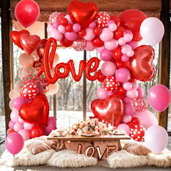 FEYG balloon strip tape helps assemble a neat arch.