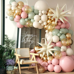 FEYG gold confetti balloons sparkle for celebrations