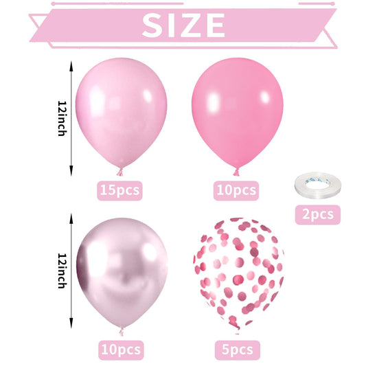 FEYG pink confetti balloons add festive sparkle to celebrations.