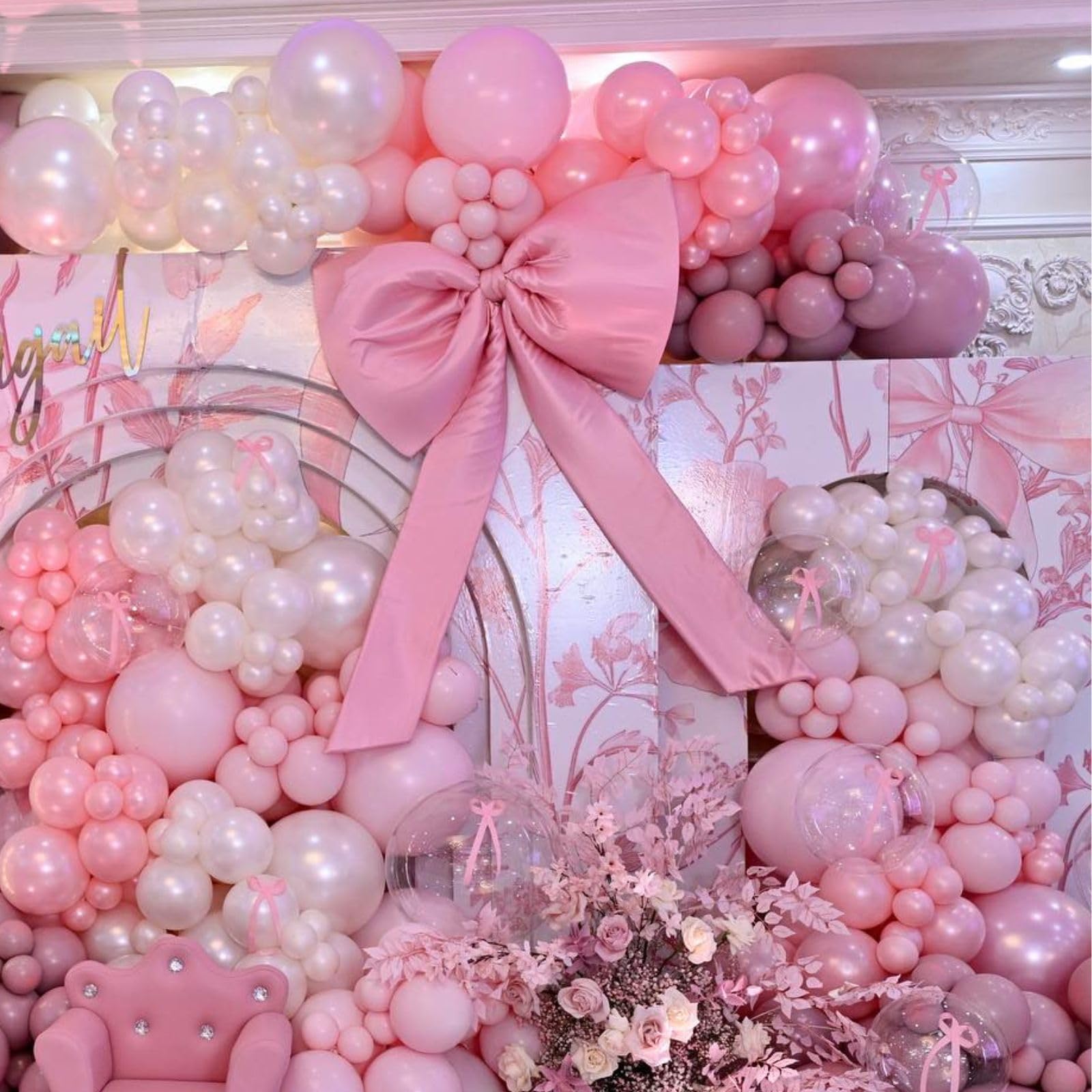 FEYG sakura pink balloons ideal for baby showers and birthdays.
