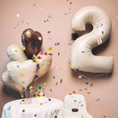 Fezava tan round balloons to complement blush palettes