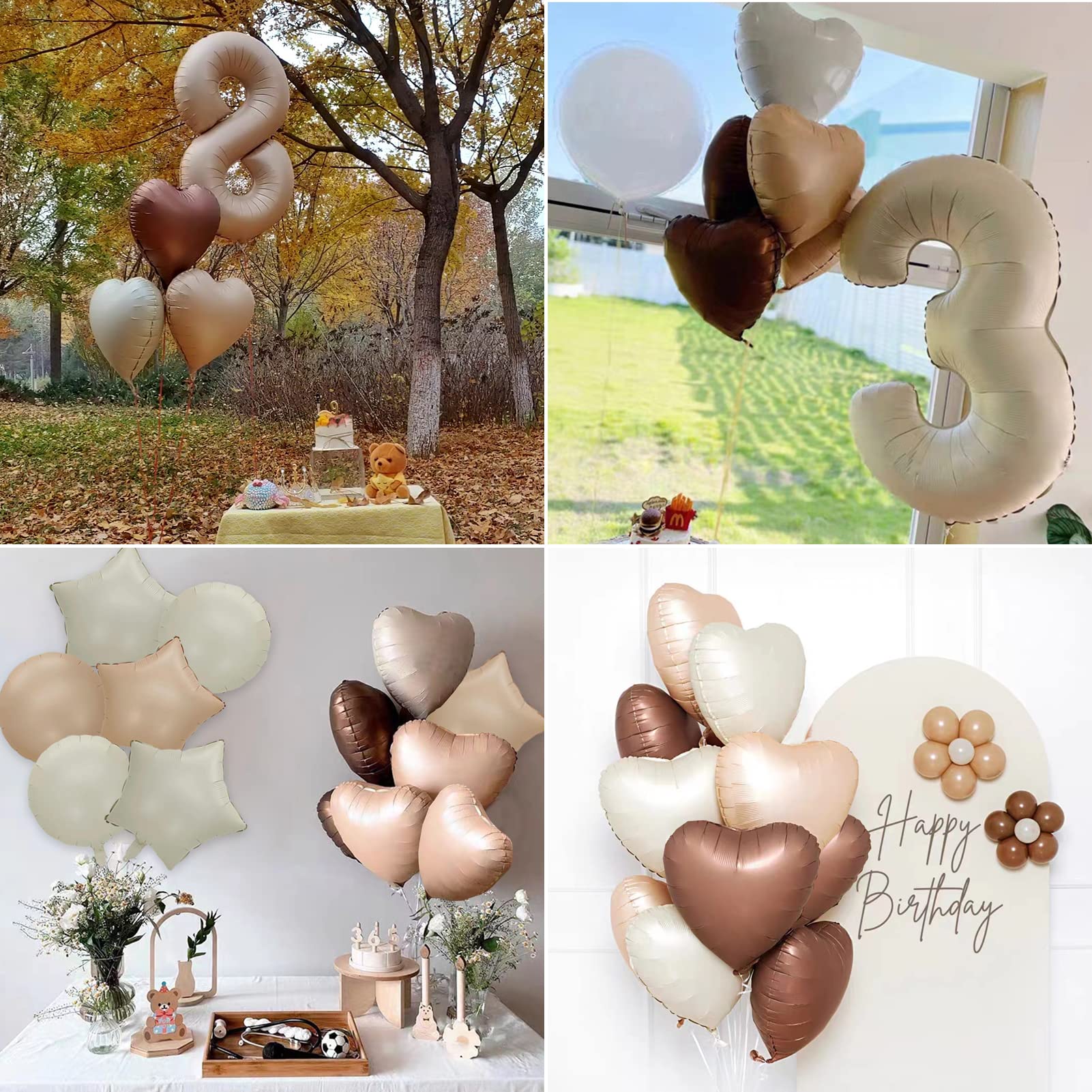 Fezava round balloons for arches in white-sand