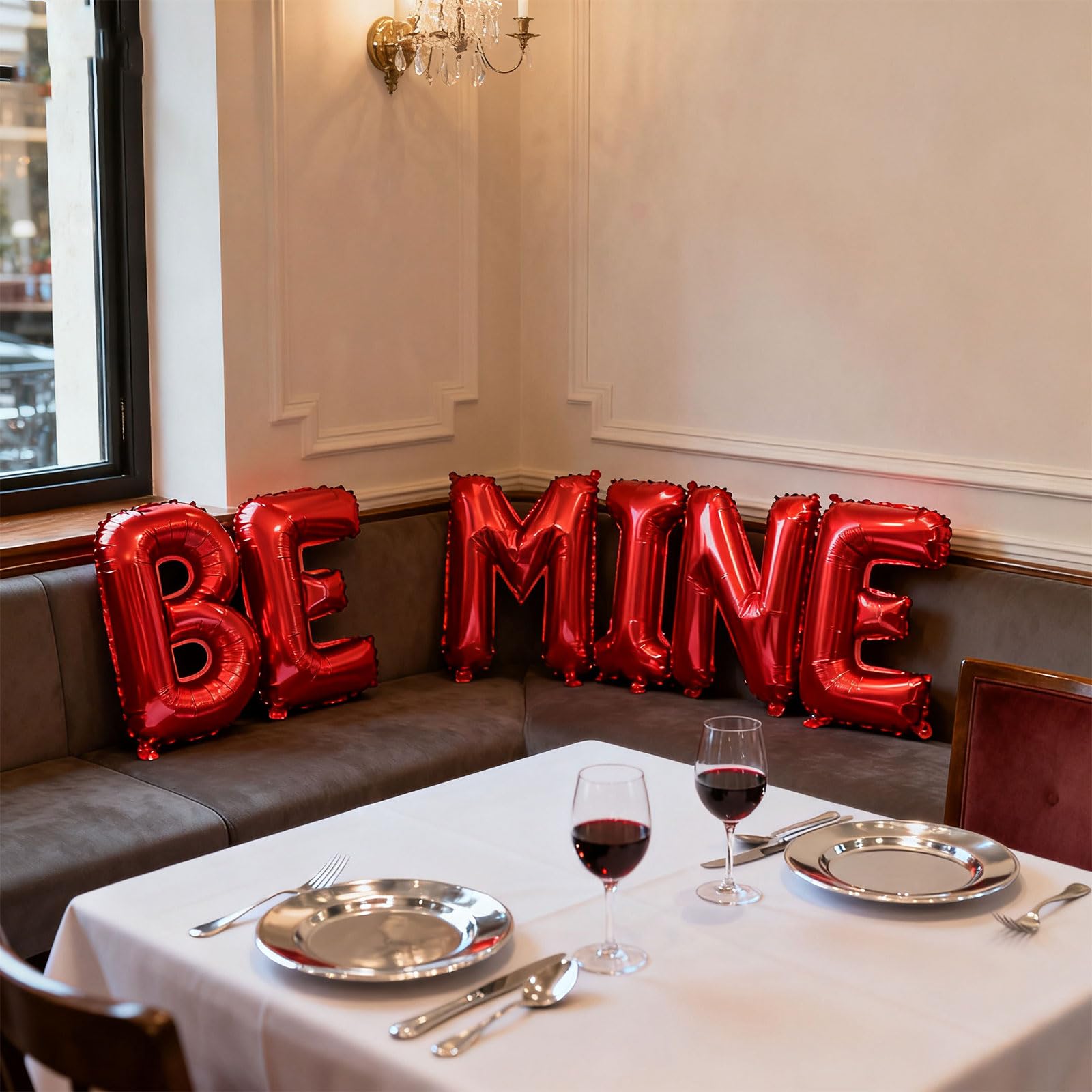 Fezava BE MINE foil balloons are self-sealing for quick setup and reusable decor.