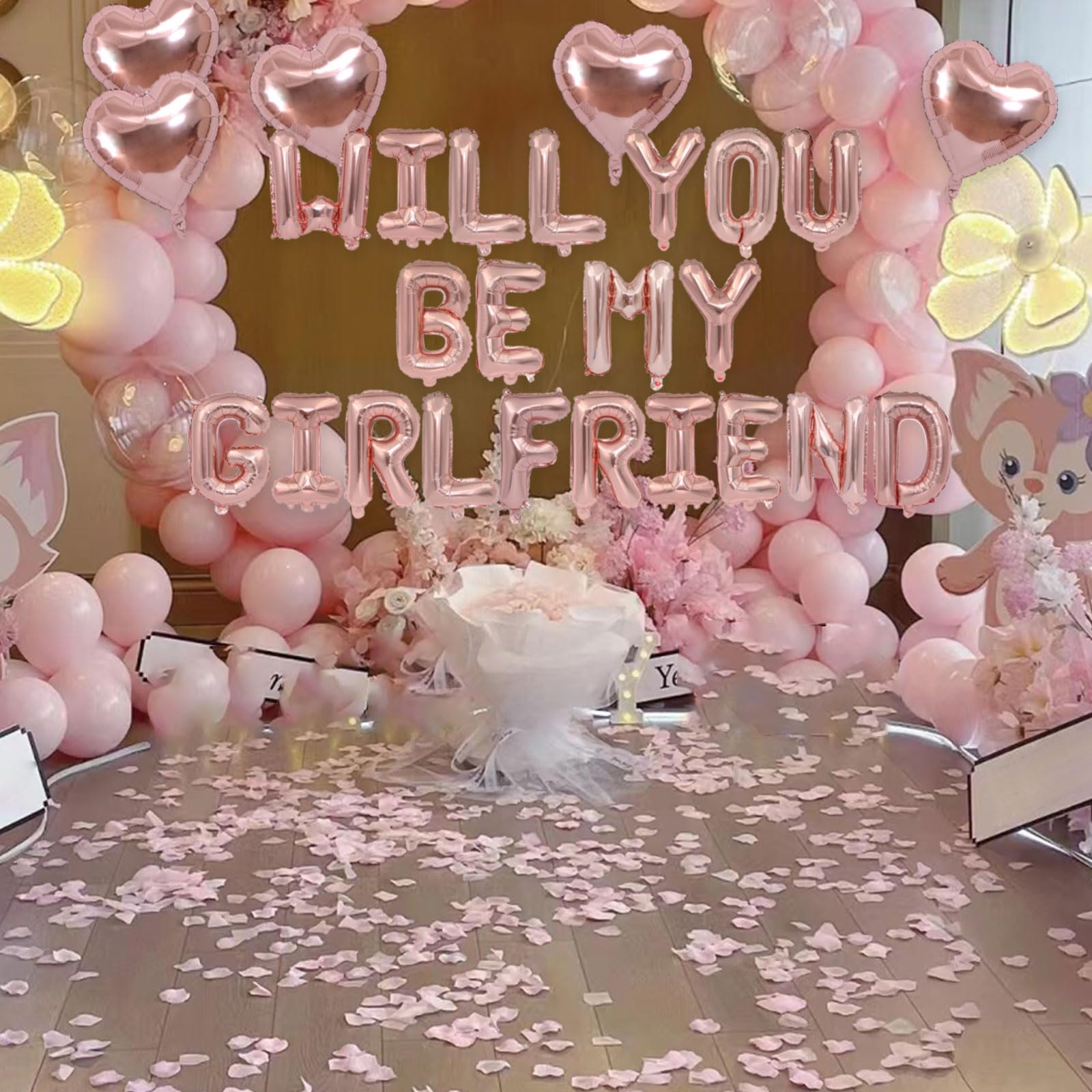 Fezava rose gold decor elevates Valentine's Day ambiance