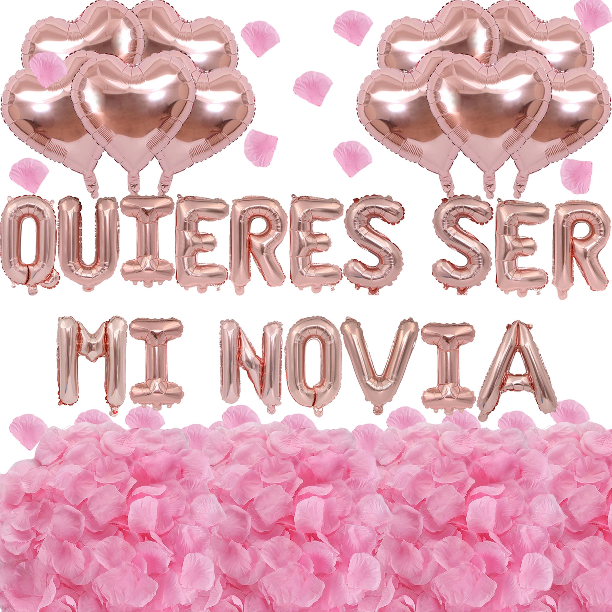 Fezava Will You Be My Girlfriend 16-inch letter balloons create a romantic backdrop.