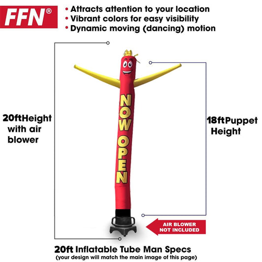 FFN replacement dancer for inflatable tube man keeps outdoor ads moving.