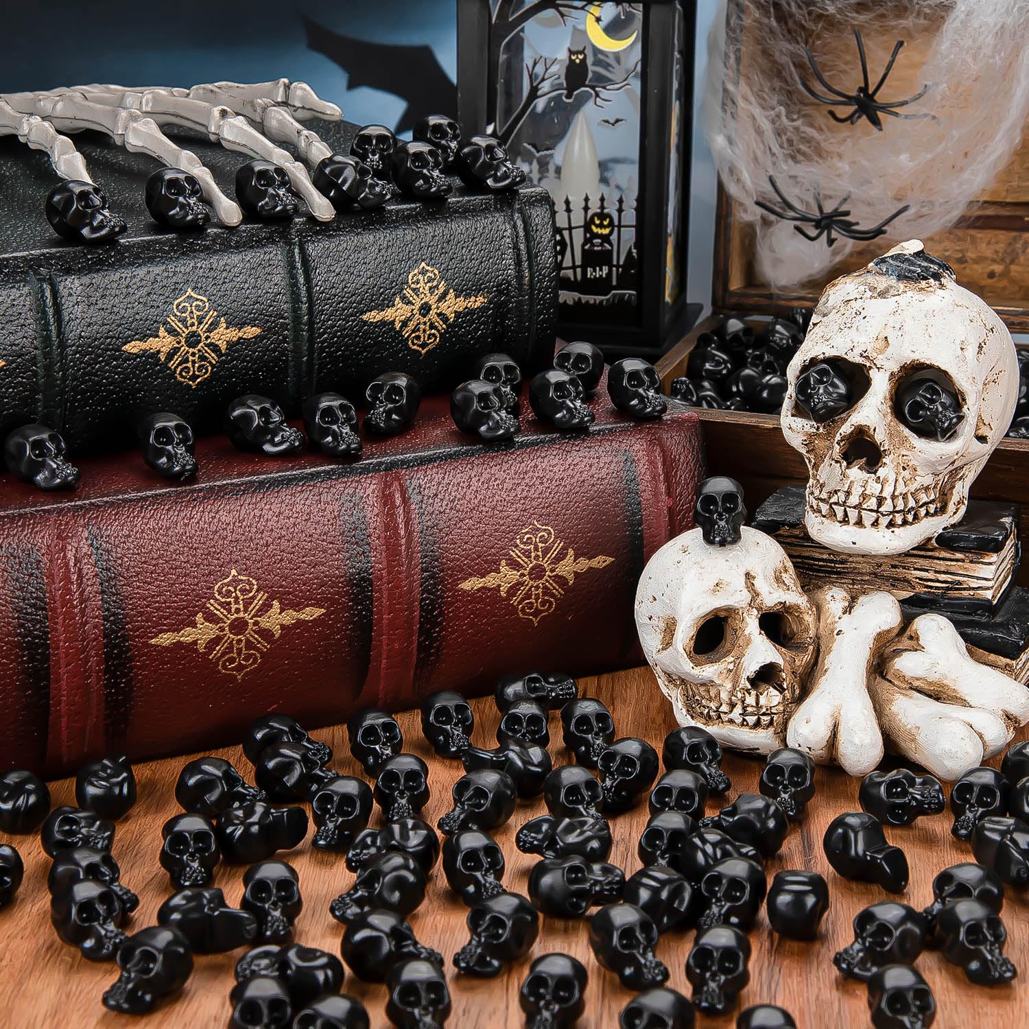 FFNIU realistic skulls for haunted house props and party decorations