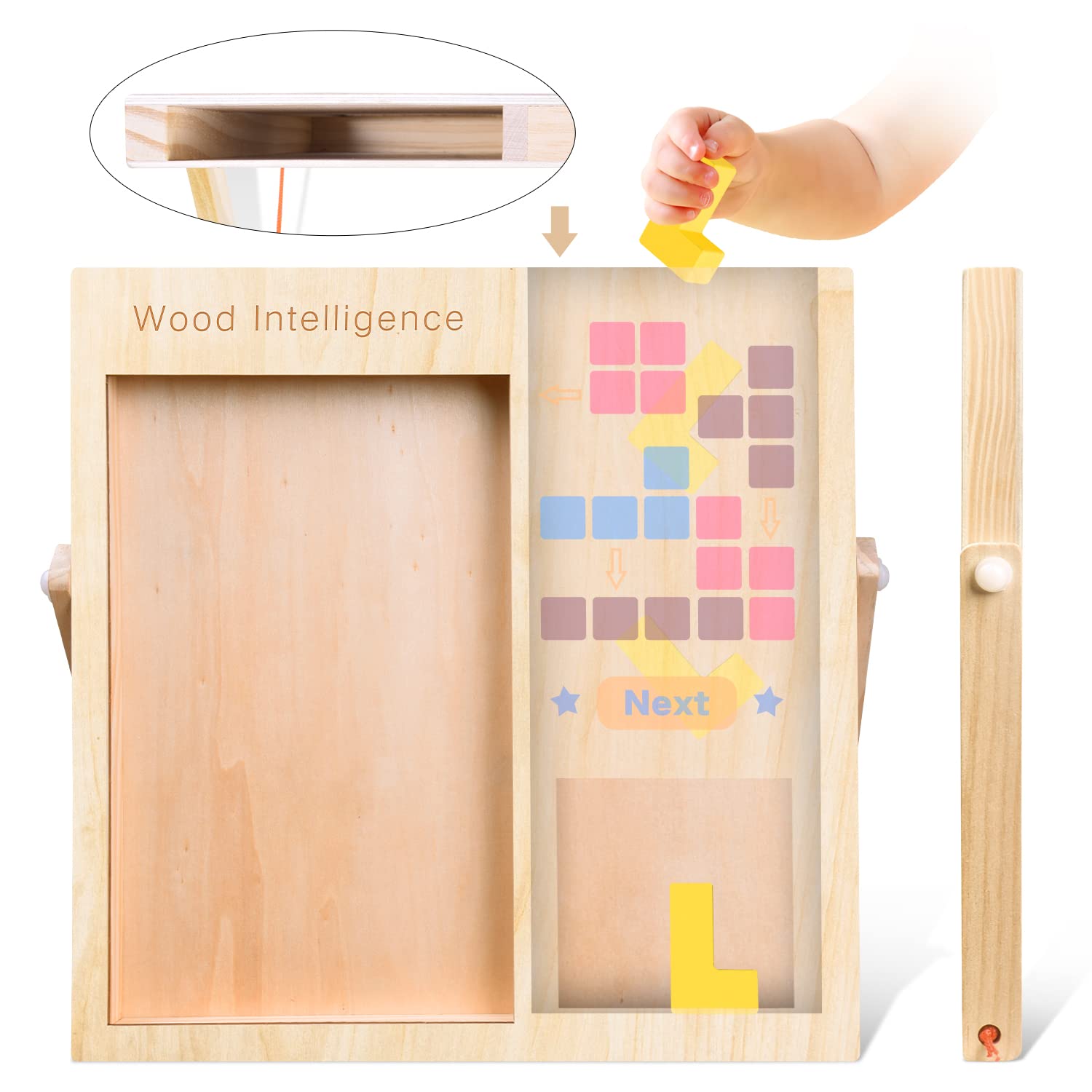 FFTROC wooden blocks for building shapes and characters during play