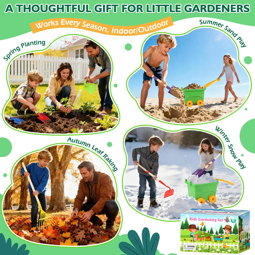 FHOZGECY kids gloves protect hands during gardening activities.